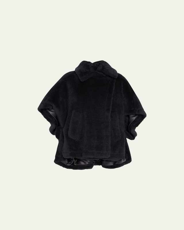 Manco Wool-Blend Teddy Cape